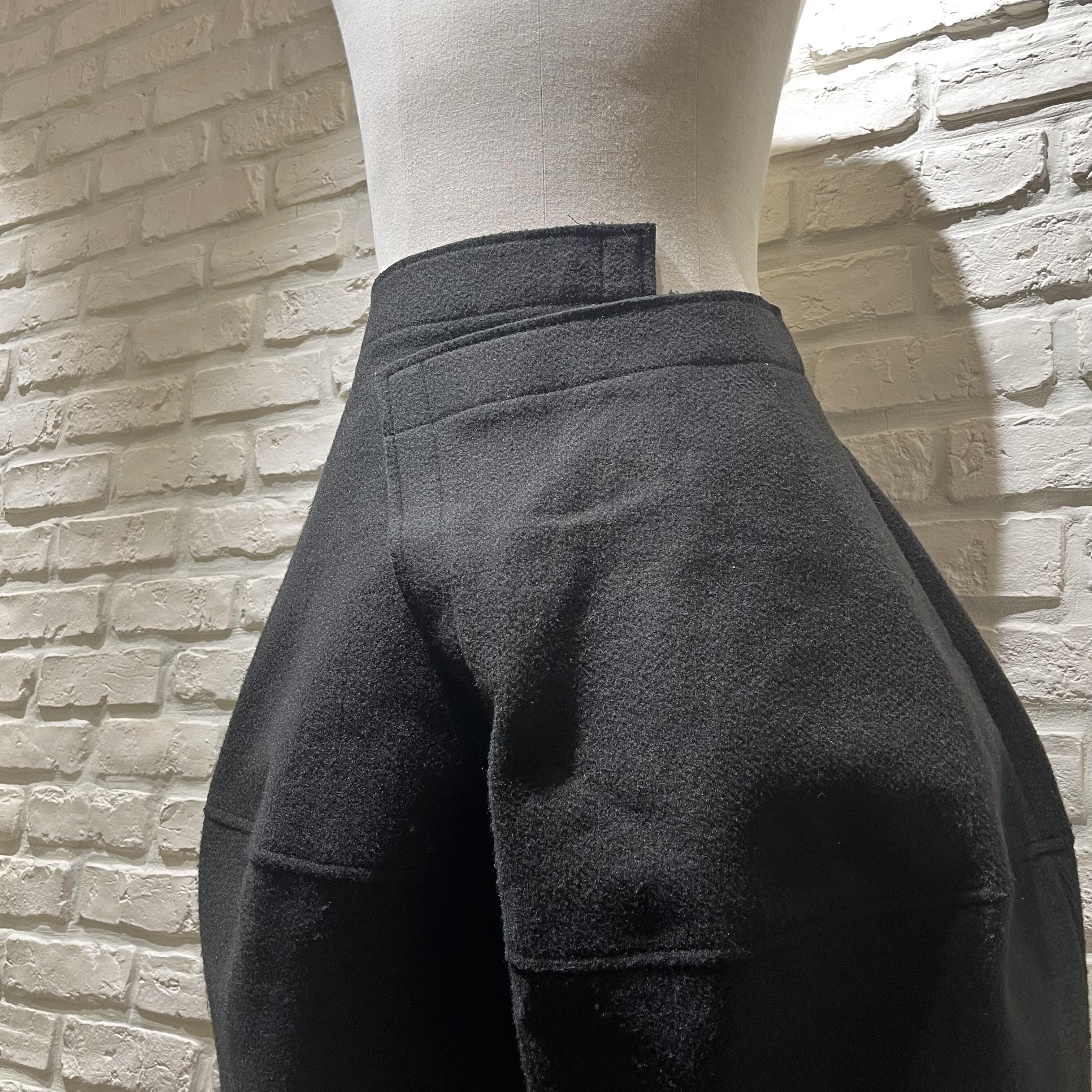 BLACK COMME DES GARCONS メルトンパンツ
