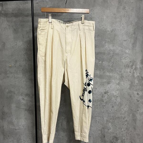 【Yohji Yamamoto POUR HOMME】ペイントパンツ、トップスはタンクトップで十分です
