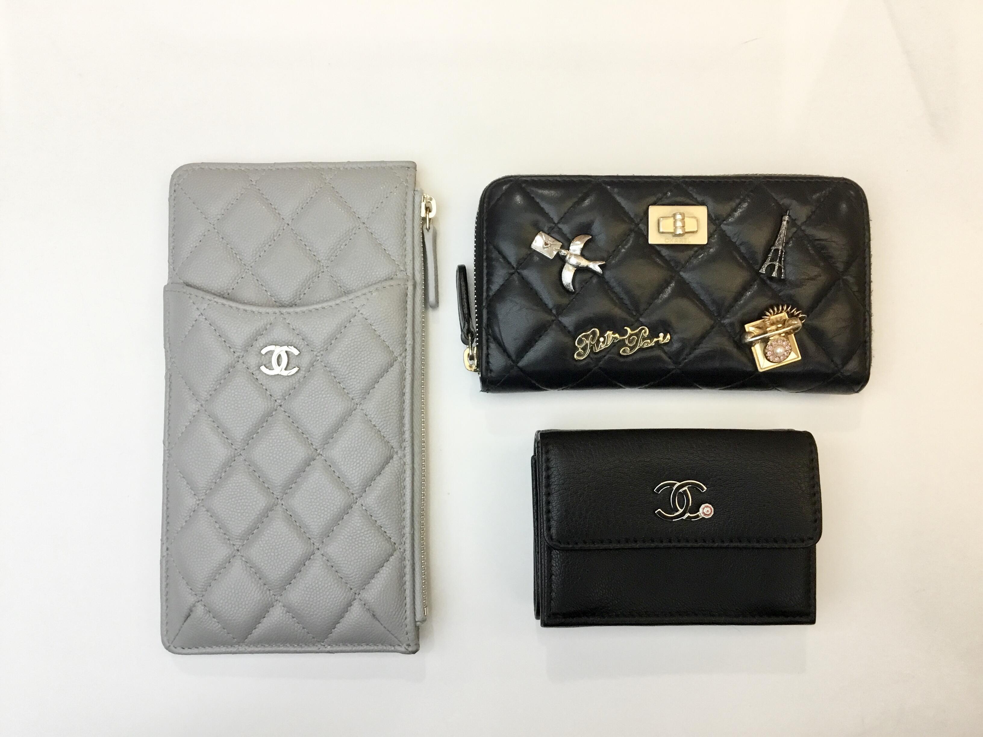 CHANEL シャネル　長財布　赤　ココマーク　コンパクト　スリム　2つ折り