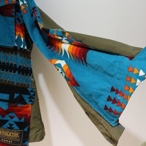 sacai × PENDLETON】〇WAY？ブランケットなミリタリーブルゾン 