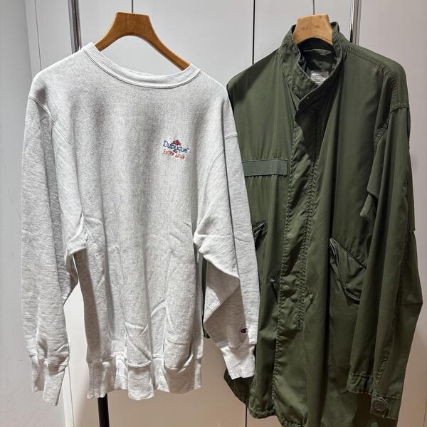 【CHAMPION ,MILITARY】ウエストヴィンテージ商品で古着を楽しむ！