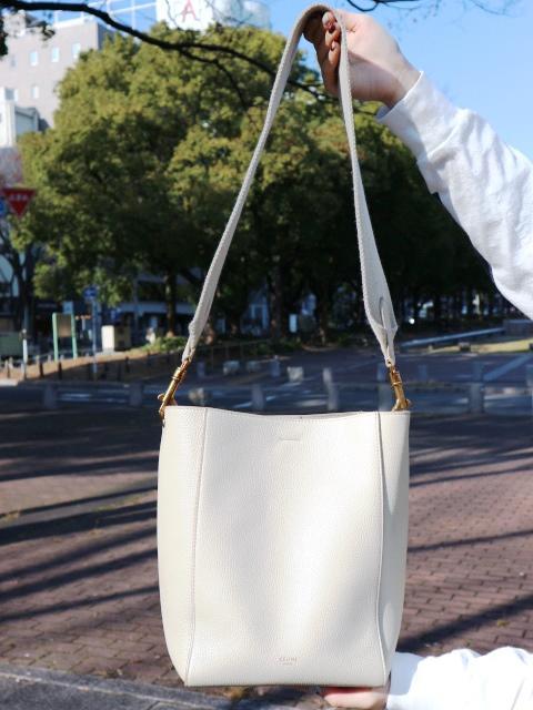 CELINE ショルダーバッグ サングルバケット スモール