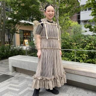 noir Kei Ninomiya ワンピース\u0026リボンハーネス柄デザイン無地