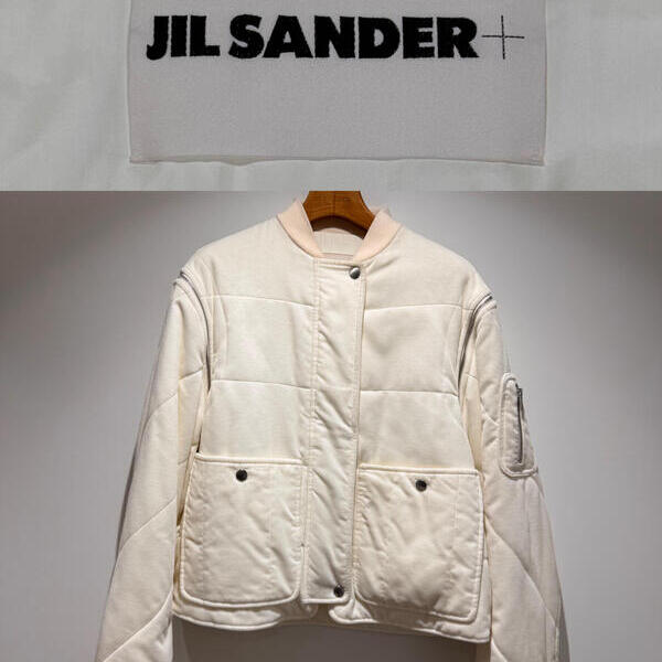 JIL SANDER +（ジルサンダープラス）カーディガン 白 サイズ:34(XXS位