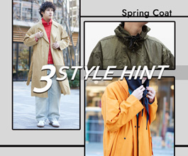 【MEN】今選んで着る、春コート。SPRING COAT BEST3