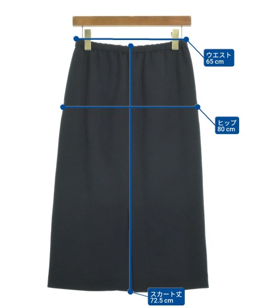 MK MICHEL KLEIN（ミッシェルクライン）ひざ丈スカート 紺 サイズ:36(S位) レディース/2200632236121