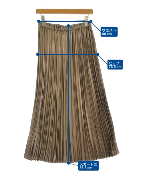 MK MICHEL KLEIN（ミッシェルクライン）ロング・マキシ丈スカート 茶 サイズ:38(M位) レディース/2200661036013