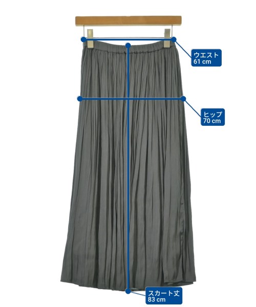 MK MICHEL KLEIN（ミッシェルクライン）ロング・マキシ丈スカート グレー サイズ:38(M位) レディース/2200659233073