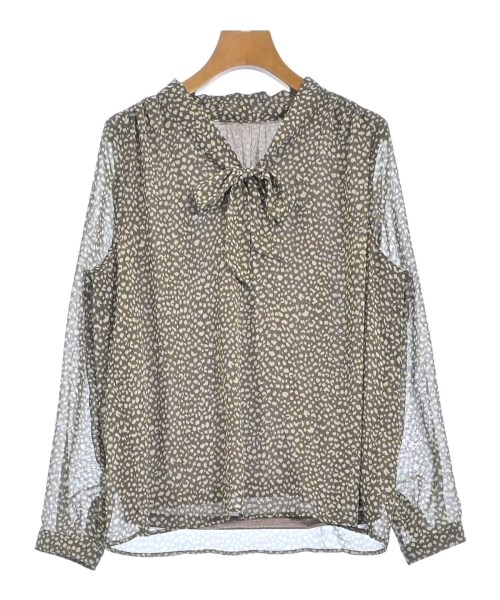 MK MICHEL KLEIN(ミッシェルクライン)ブラウス 茶 サイズ:38(M位)/2200661788288