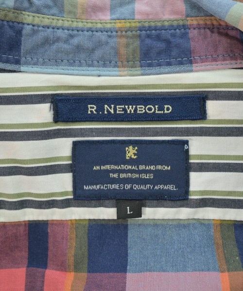 R.NEWBOLD（アールニューボールド）カジュアルシャツ 青 サイズ:L メンズ/2200685771068