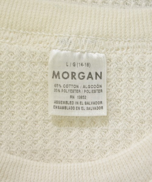 MORGAN（モルガン）Tシャツ・カットソー 白 サイズ:L レディース/2200610370182