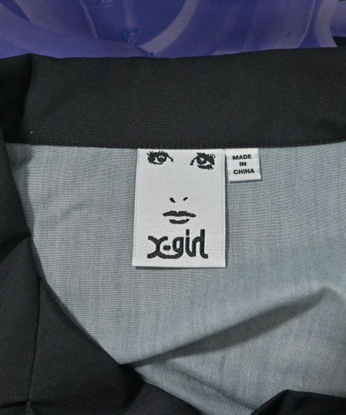 X girl（エックスガール）カジュアルシャツ 黒 サイズ:2(M位) レディース/2200635526014