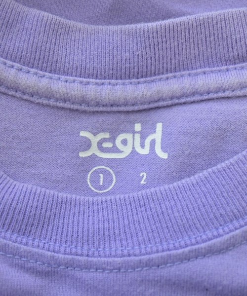 X girl（エックスガール）Tシャツ・カットソー 紫 サイズ:1(S位) レディース/2200626240066