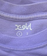 X girl（エックスガール）Tシャツ・カットソー 紫 サイズ:1(S位) レディース/2200626240066