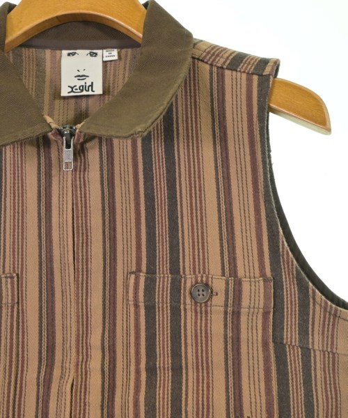 X girl（エックスガール）ベスト 茶 サイズ:M レディース/2200643396029