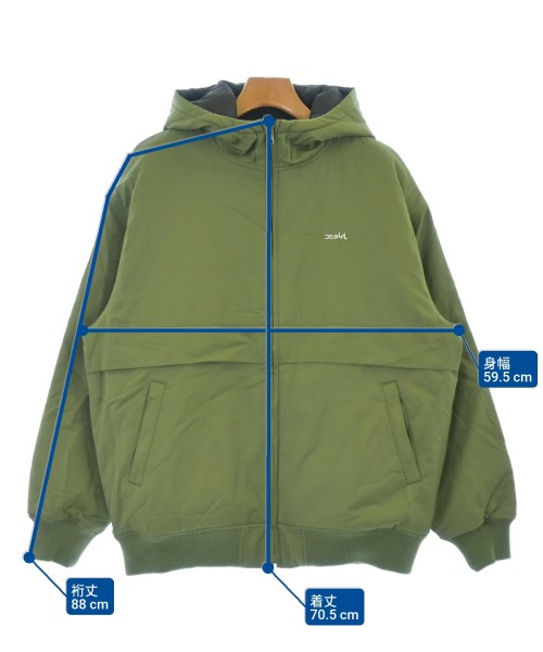 X girl（エックスガール）ダウンジャケット/ダウンベスト カーキ サイズ:S レディース/2200623793015