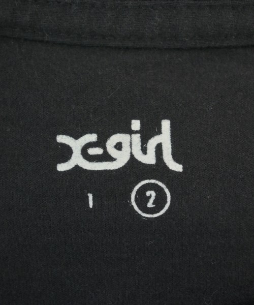 X girl（エックスガール）Tシャツ・カットソー 黒 サイズ:2(M位) レディース/2200634043109