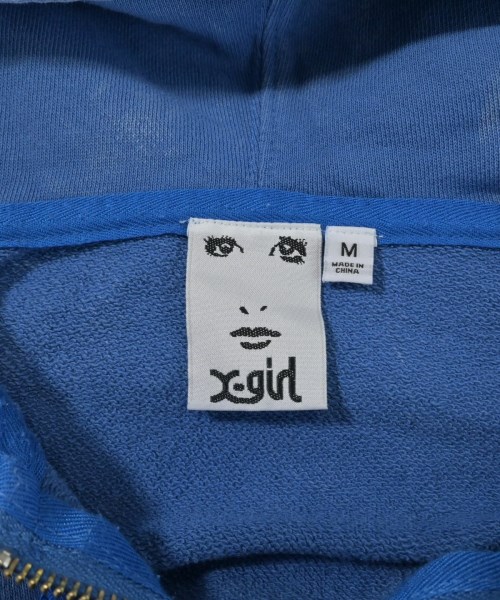 X girl（エックスガール）パーカー 青 サイズ:M レディース/2200612720046