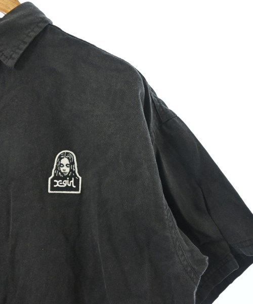 X girl（エックスガール）カジュアルシャツ 黒 サイズ:S レディース/2200670040087
