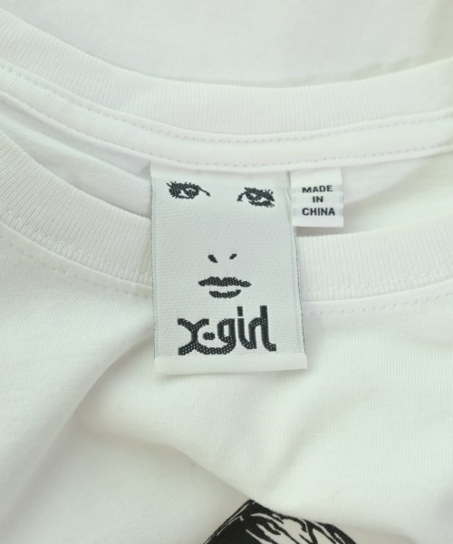 X girl（エックスガール）Tシャツ・カットソー 白 サイズ:L レディース/2200678274149