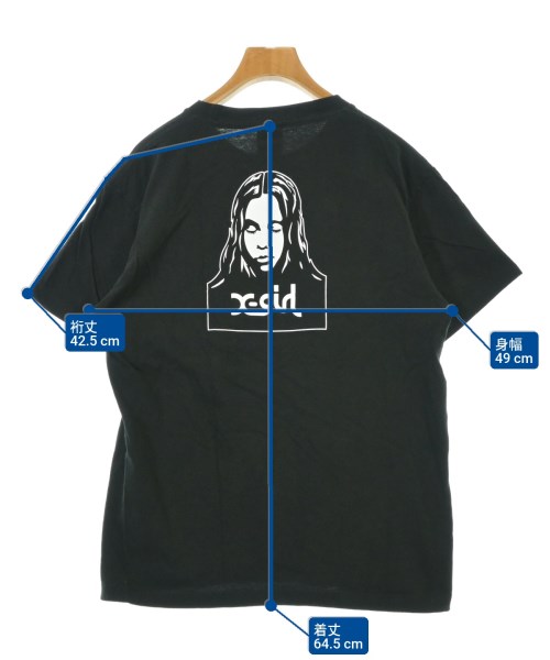 X girl（エックスガール）Tシャツ・カットソー 黒 サイズ:ONE レディース/2200646807034