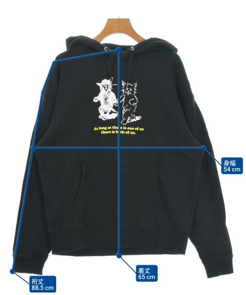 X girl（エックスガール）パーカー 黒 サイズ:1(S位) レディース/2200657170011