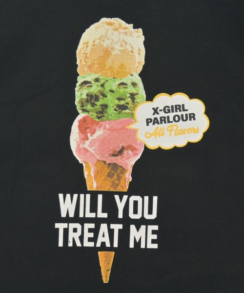X girl（エックスガール）Tシャツ・カットソー 黒 サイズ:M レディース/2200657698096