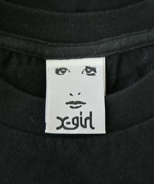 X girl（エックスガール）Tシャツ・カットソー 黒 サイズ:1(S位) レディース/2200647513057