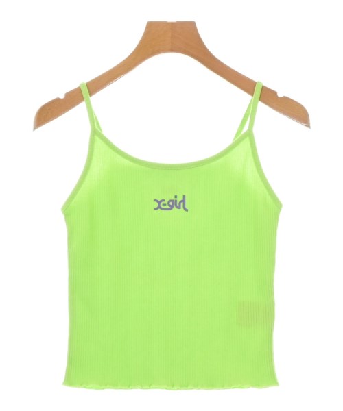 X girl(エックスガール)キャミソール 緑 サイズ:M/2200669935066
