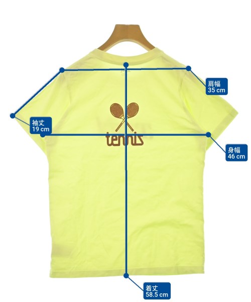 X girl（エックスガール）Tシャツ・カットソー 黄 サイズ:2(M位) レディース/2200671032043