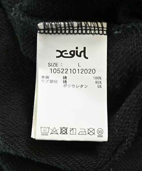 X girl（エックスガール）パーカー 黒 サイズ:L レディース/2200723550020