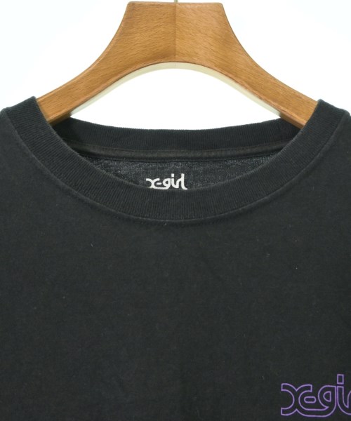 X girl（エックスガール）Tシャツ・カットソー 黒 サイズ:2(M位) レディース/2200720398595