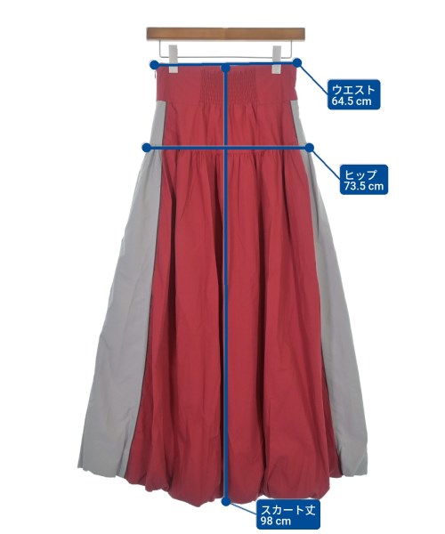 Ray Beams（レイビームス）ロング・マキシ丈スカート 赤 サイズ:0(XS位) レディース/2200633500023