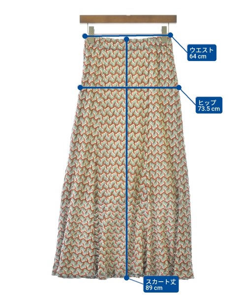 Ray Beams（レイビームス）ロング・マキシ丈スカート オレンジ サイズ:0(XS位) レディース/2200634210013