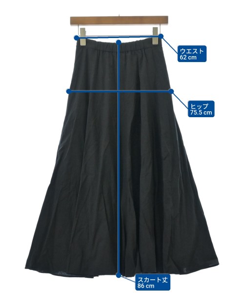 Ray Beams（レイビームス）ひざ丈スカート 黒 サイズ:0(XS位) レディース/2200642302205