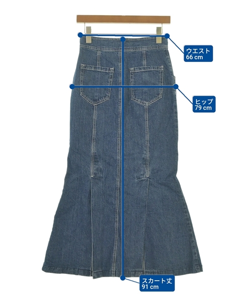 Ray Beams（レイビームス）ロング・マキシ丈スカート 青 サイズ:0(XS位) レディース/2200592911014