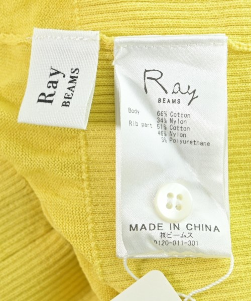 Ray Beams（レイビームス）カーディガン 黄 サイズ:-(M位) レディース/2200613437097