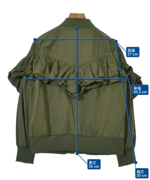 Ray Beams（レイビームス）ミリタリーブルゾン カーキ サイズ:0(XS位) レディース/2200655192022