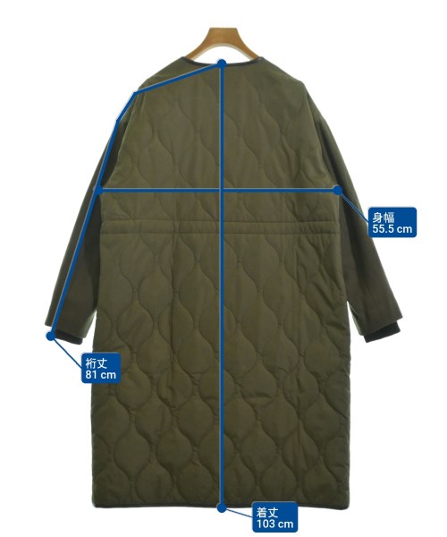 Ray Beams（レイビームス）ダウンコート カーキ サイズ:1(S位) レディース/2200635306043