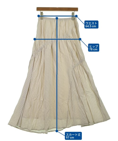 Ray Beams（レイビームス）ロング・マキシ丈スカート 白 サイズ:1(S位) レディース/2200639741017