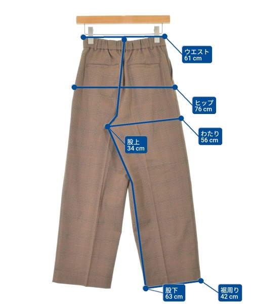 Ray Beams（レイビームス）スラックス 茶 サイズ:0(XS位) レディース/2200650165076