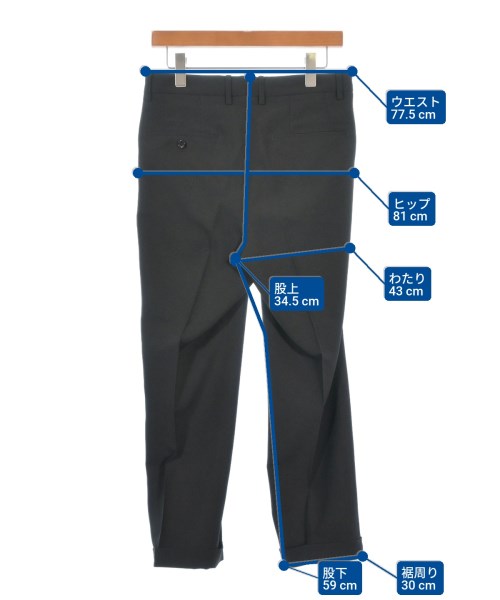 BEAMS（ビームス）スラックス 黒 サイズ:S メンズ/2200559035029