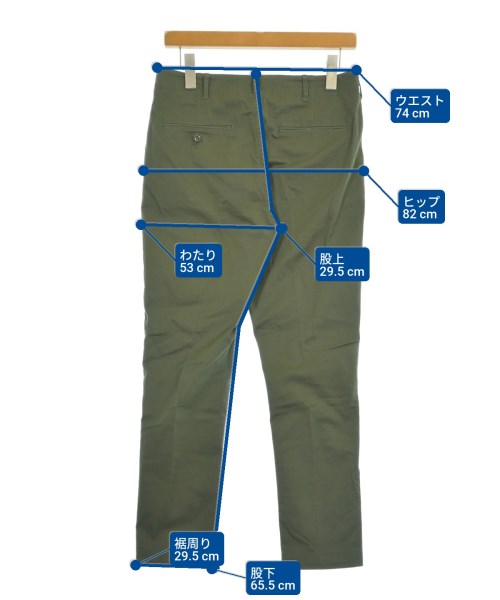 BEAMS（ビームス）チノパン 緑 サイズ:S メンズ/2200638768046