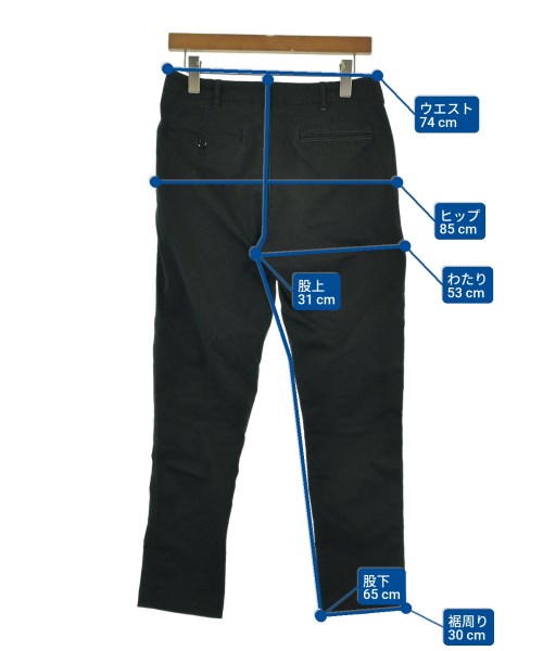 BEAMS（ビームス）チノパン 黒 サイズ:S メンズ/2200633680084