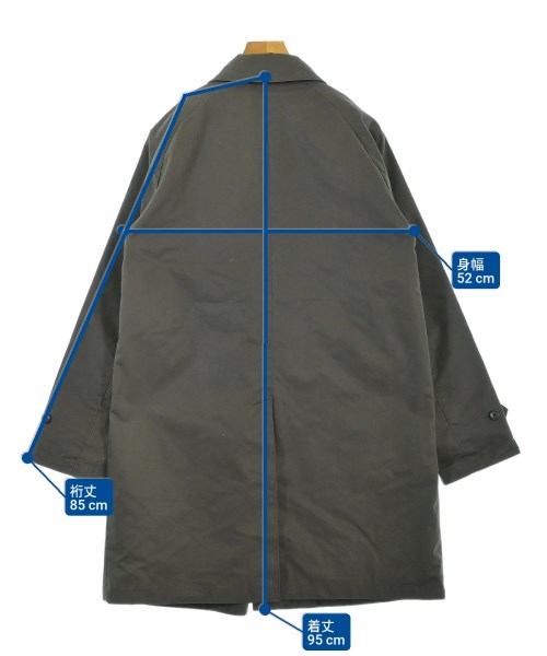 BEAMS（ビームス）ステンカラーコート グレー サイズ:M メンズ/2200634116049