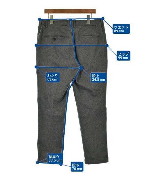 BEAMS（ビームス）スラックス グレー サイズ:-(M位) メンズ/2200625194063