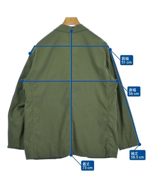 BEAMS（ビームス）カジュアルジャケット カーキ サイズ:S メンズ/2200628524058