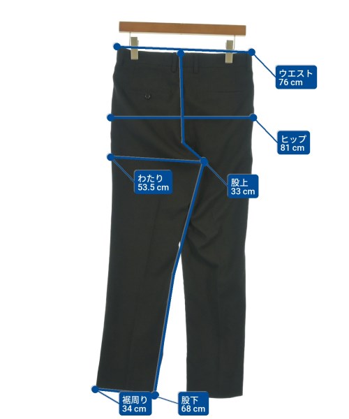 BEAMS（ビームス）スラックス 黒 サイズ:S メンズ/2200628647047