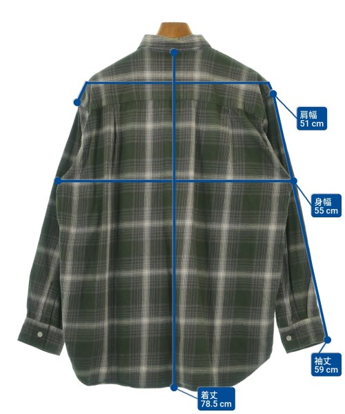 BEAMS（ビームス）カジュアルシャツ 緑 サイズ:M メンズ/2200631582052