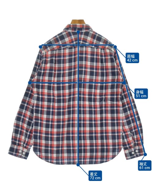 BEAMS（ビームス）カジュアルシャツ 紺 サイズ:L メンズ/2200632721023